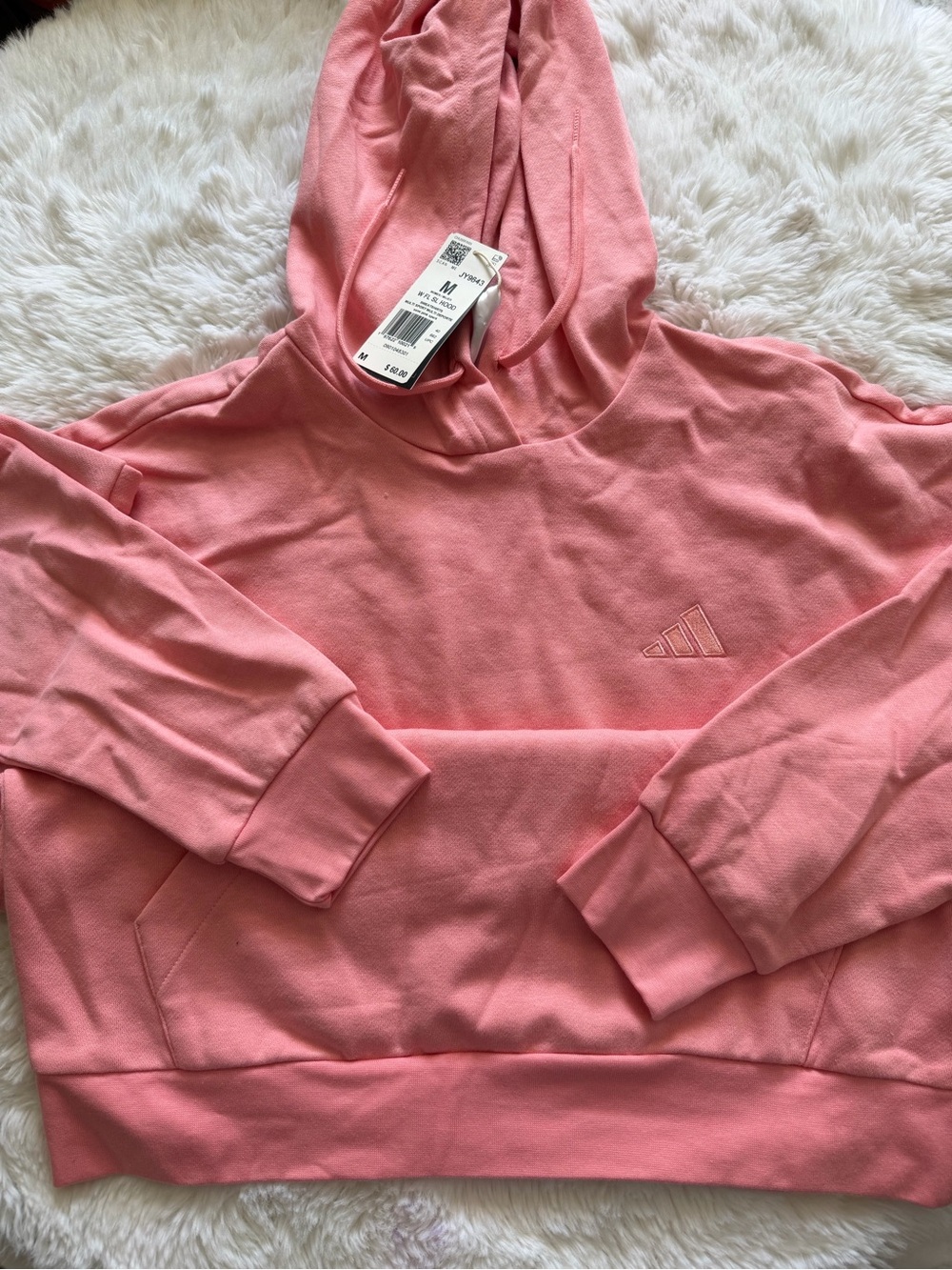 adidas Pink Women's Hoodie Sweatshirt